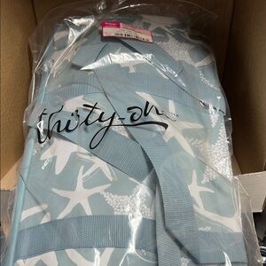 Thirty-One Sea Star Blue and White Tote